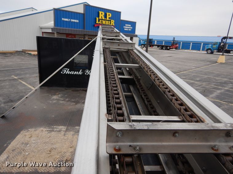 image for item GB9763 1995 International 4700 dump flatbed truck with conveyor