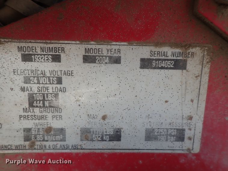 image for item GF9731 Mec 1932ES scissor lift