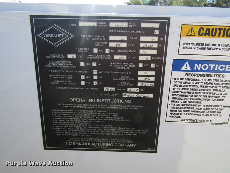 image for item GH9001 2009 Ford F550 Super Duty XLT bucket truck