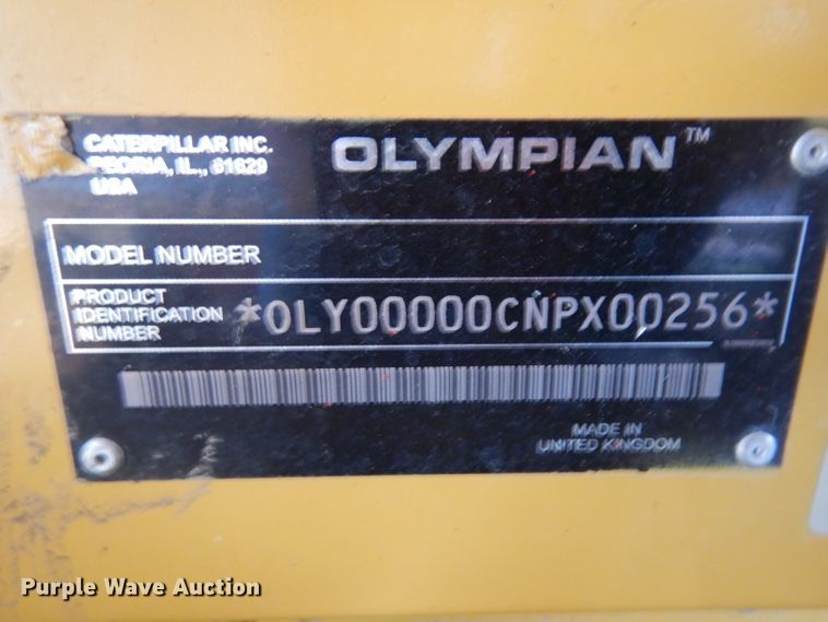 image for item GI9339 2002 Caterpillar NPX256 generator