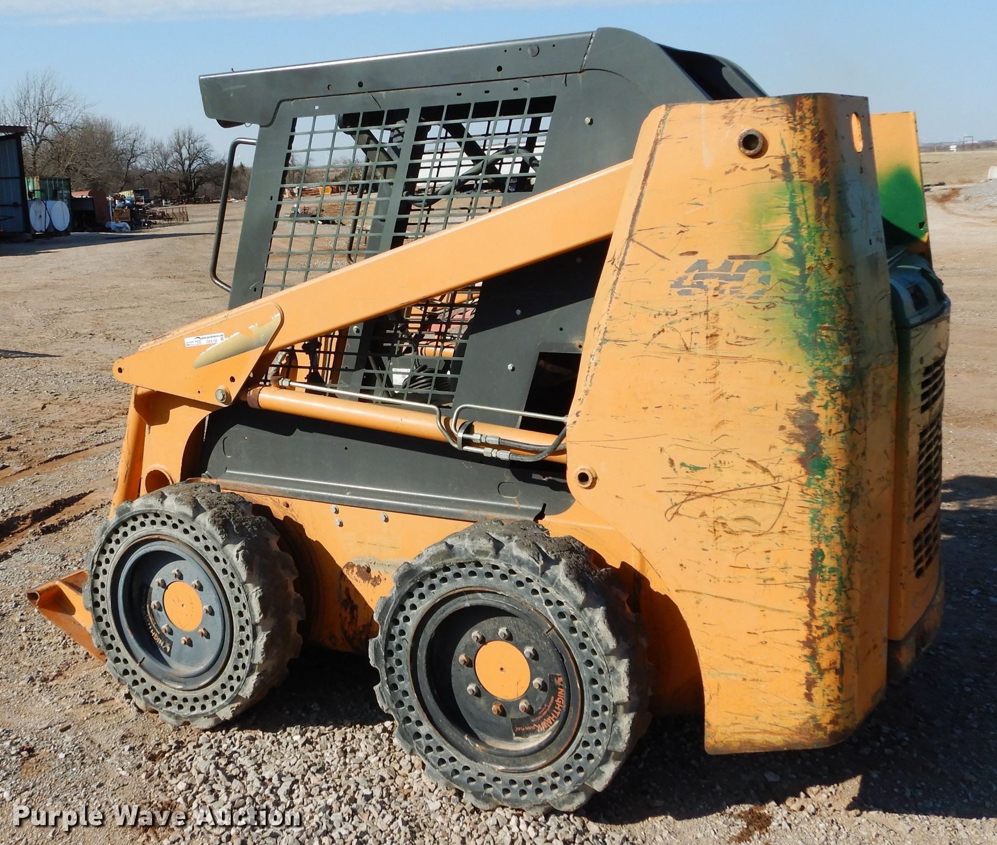 2006 Case 410 skid steer in El Reno, OK Item GE9158 sold Purple Wave