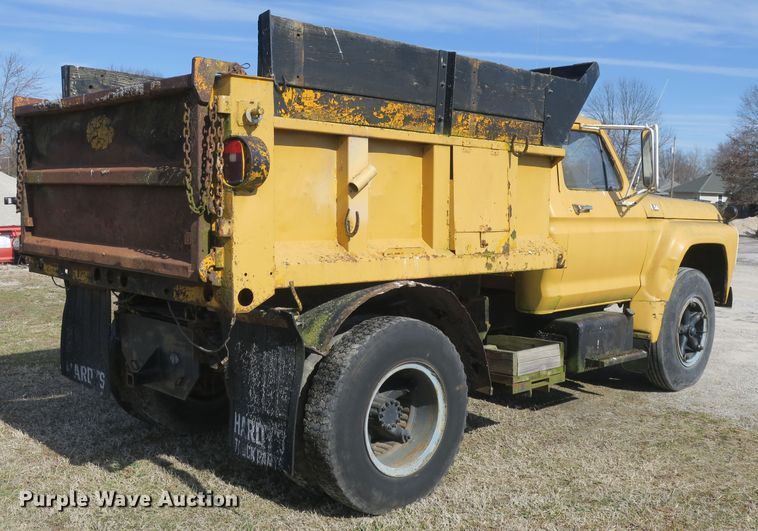 image for item DB10016 1976 Ford F750 dump truck
