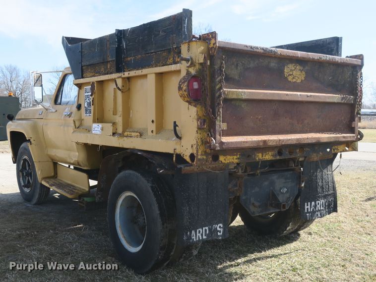 image for item DB10016 1976 Ford F750 dump truck