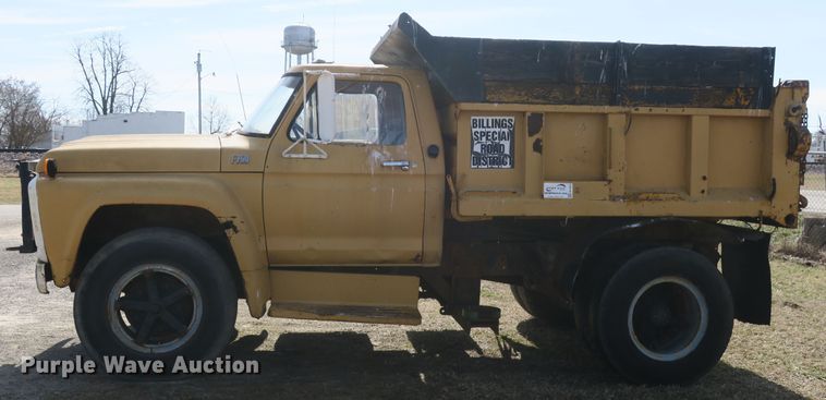 image for item DB10016 1976 Ford F750 dump truck
