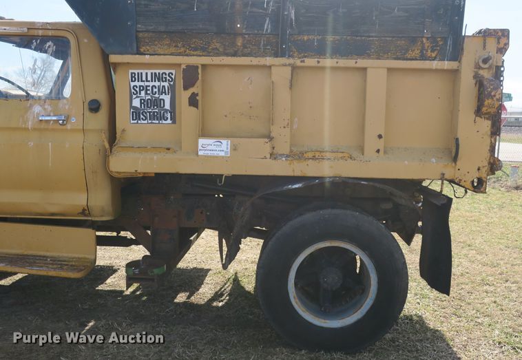 image for item DB10016 1976 Ford F750 dump truck