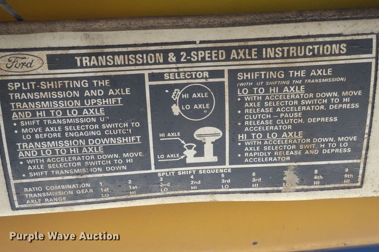 image for item DB10016 1976 Ford F750 dump truck