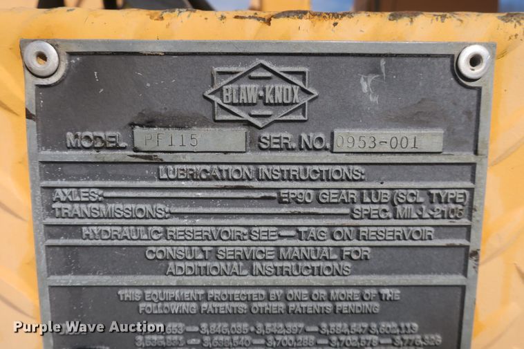 image for item DB10018 1982 Blaw Knox PF-115 paver