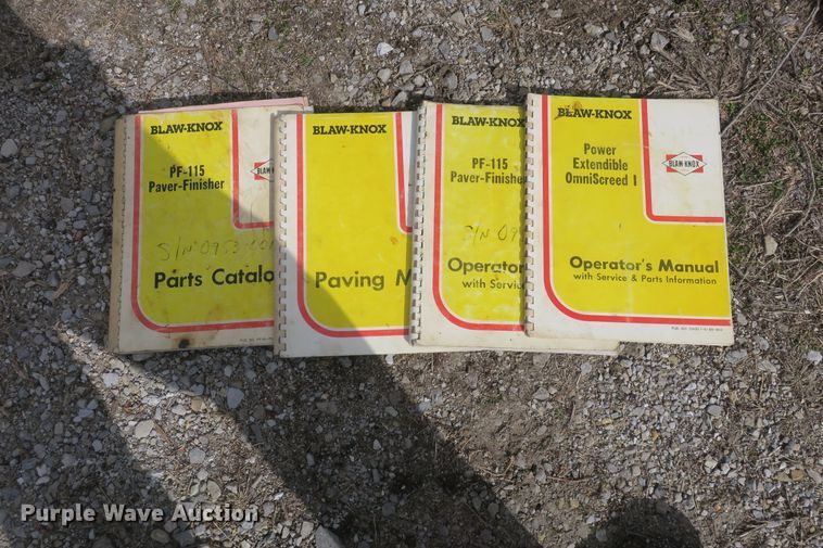 image for item DB10018 1982 Blaw Knox PF-115 paver