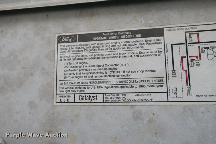 image for item DB10038 1995 Ford F150 pickup truck