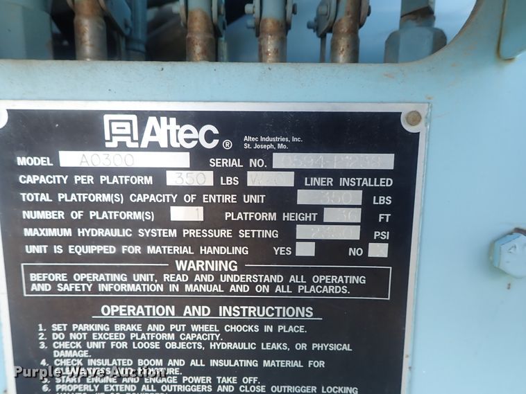 image for item DC3321 1995 International 4700 bucket truck