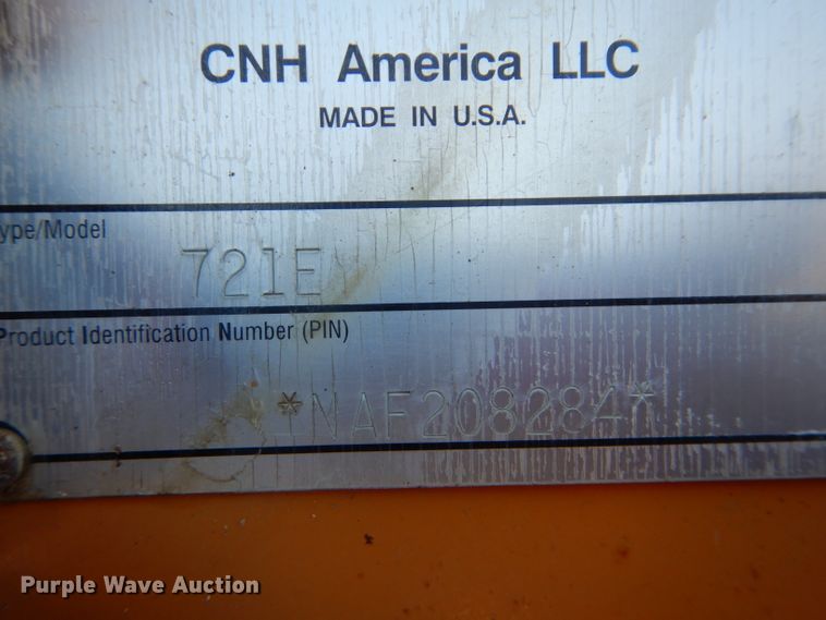 image for item DH4351 2010 Case 721E wheel loader