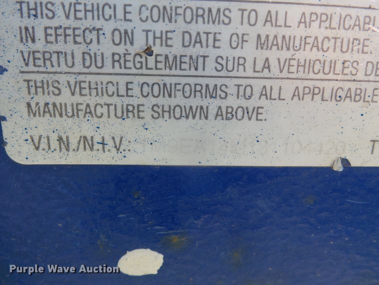 image for item DH4786 2003 Vacmaster hydrovac vacuum excavator