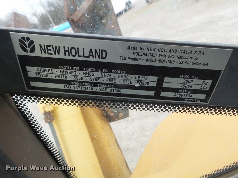 image for item DH7842 New Holland 555E backhoe