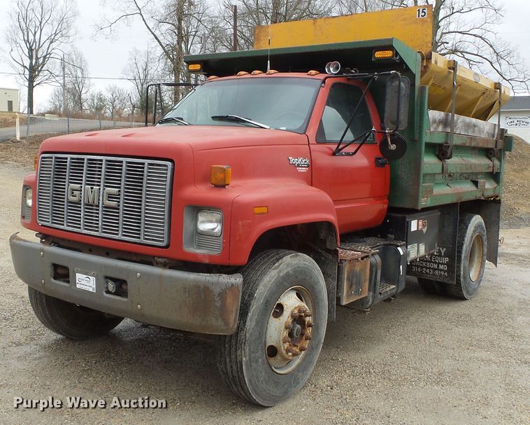 image for item DH7853 1996 GMC TopKick C6500 dump truck