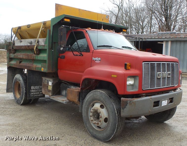 image for item DH7853 1996 GMC TopKick C6500 dump truck