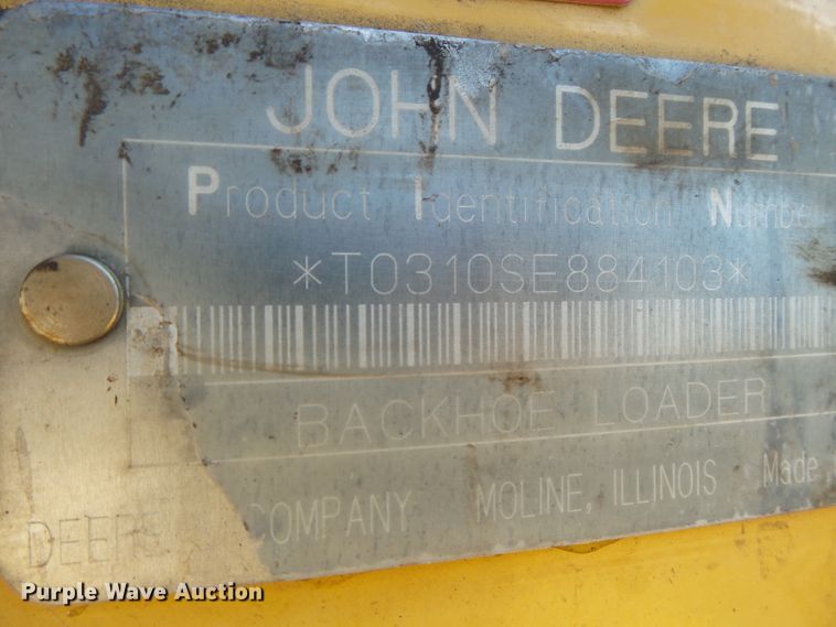 image for item DH7854 2000 John Deere 310SE backhoe