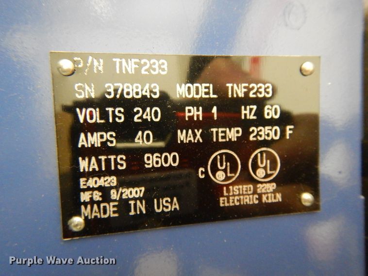 image for item ER9896 Paragon TNF233 kiln