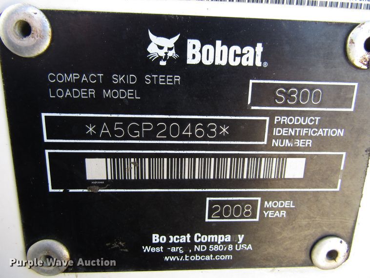 image for item FD9348 2008 Bobcat S300 skid steer