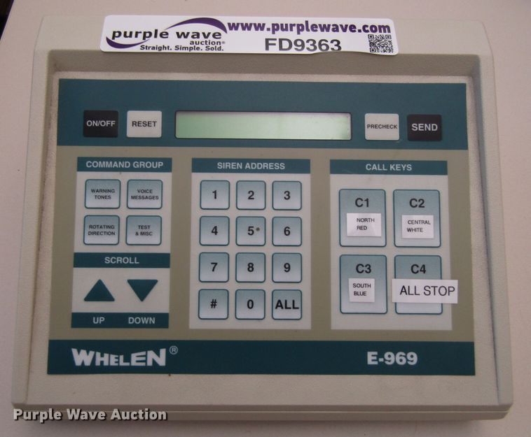 image for item FD9363 Whelen E969 outdoor warning siren decorder