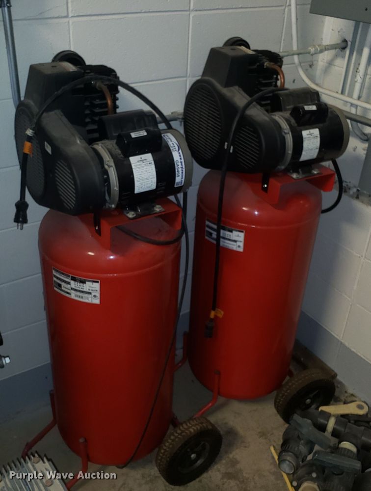 image for item GA9469 (2) Husky Pro air compressors