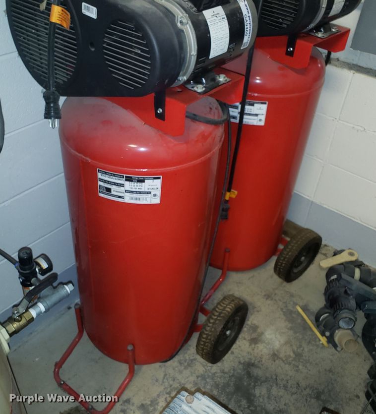 image for item GA9469 (2) Husky Pro air compressors