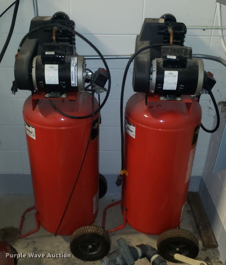 image for item GA9469 (2) Husky Pro air compressors