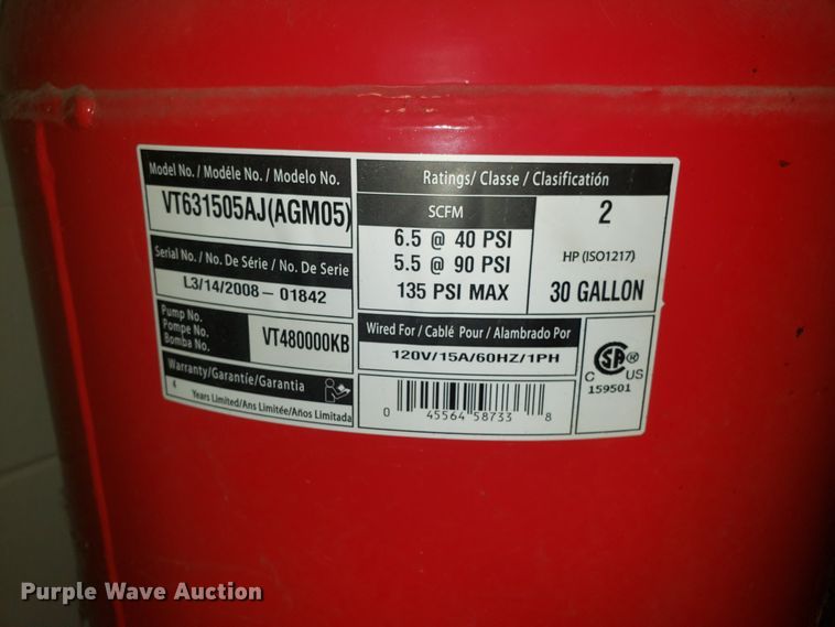 image for item GA9469 (2) Husky Pro air compressors