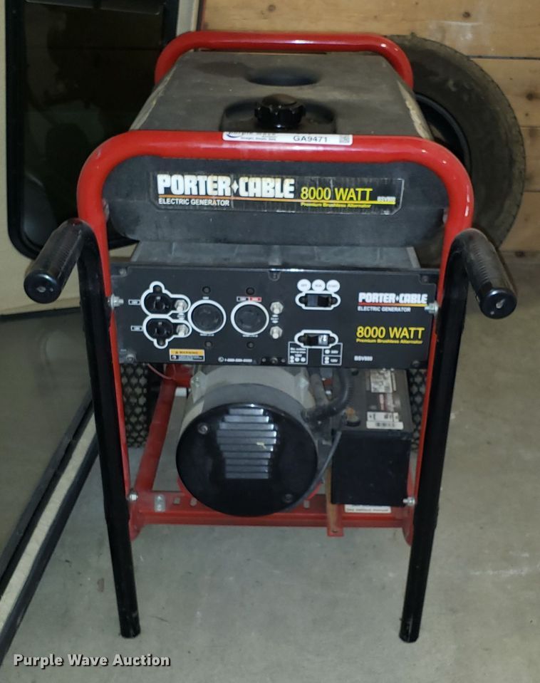 image for item GA9471 Porter Cable generator
