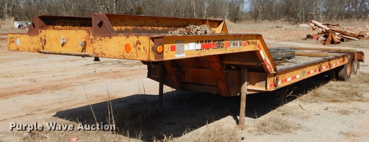 image for item GE9140 1973 Load King CS252 drop deck equipment trailer