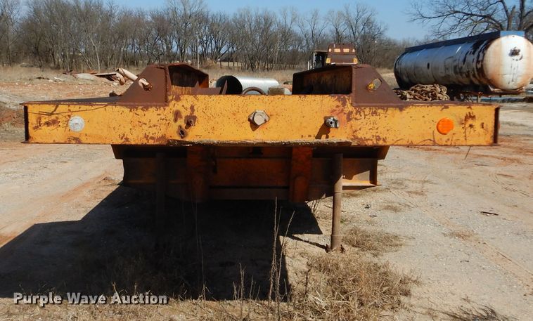 image for item GE9140 1973 Load King CS252 drop deck equipment trailer