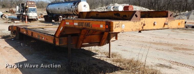 image for item GE9140 1973 Load King CS252 drop deck equipment trailer