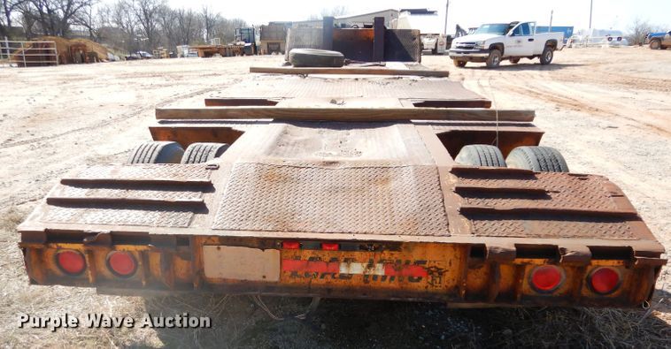 image for item GE9140 1973 Load King CS252 drop deck equipment trailer