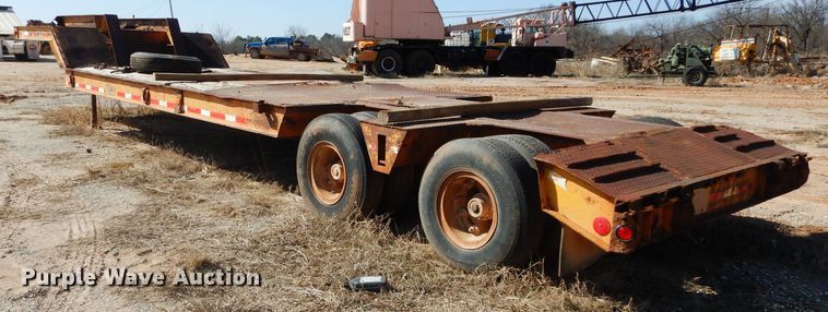 image for item GE9140 1973 Load King CS252 drop deck equipment trailer