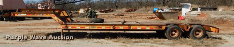 image for item GE9140 1973 Load King CS252 drop deck equipment trailer