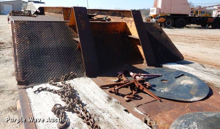 image for item GE9140 1973 Load King CS252 drop deck equipment trailer