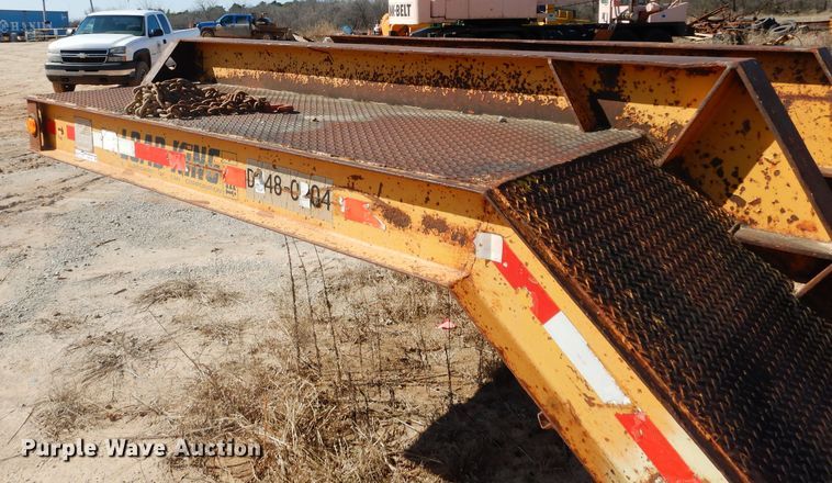 image for item GE9140 1973 Load King CS252 drop deck equipment trailer