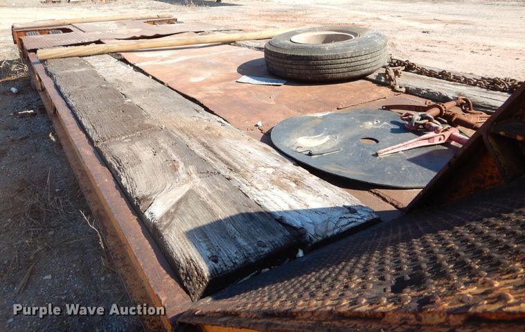 image for item GE9140 1973 Load King CS252 drop deck equipment trailer