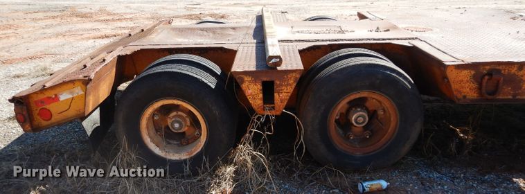 image for item GE9140 1973 Load King CS252 drop deck equipment trailer