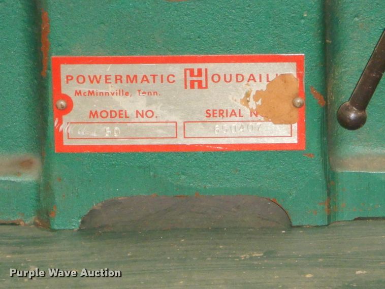 image for item GG9563 Powermatic 50 jointer