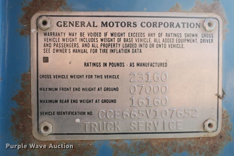 image for item DB10145 1975 Chevrolet C65 applicator truck