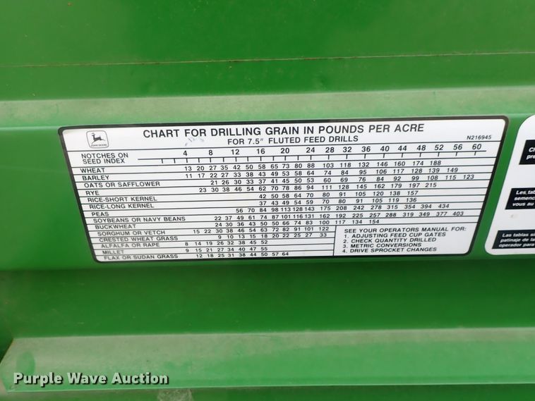 image for item DC3332 John Deere 450 grain drill