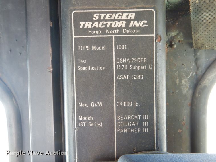 image for item DH6361 1979 Steiger Cougar III ST251 4WD tractor