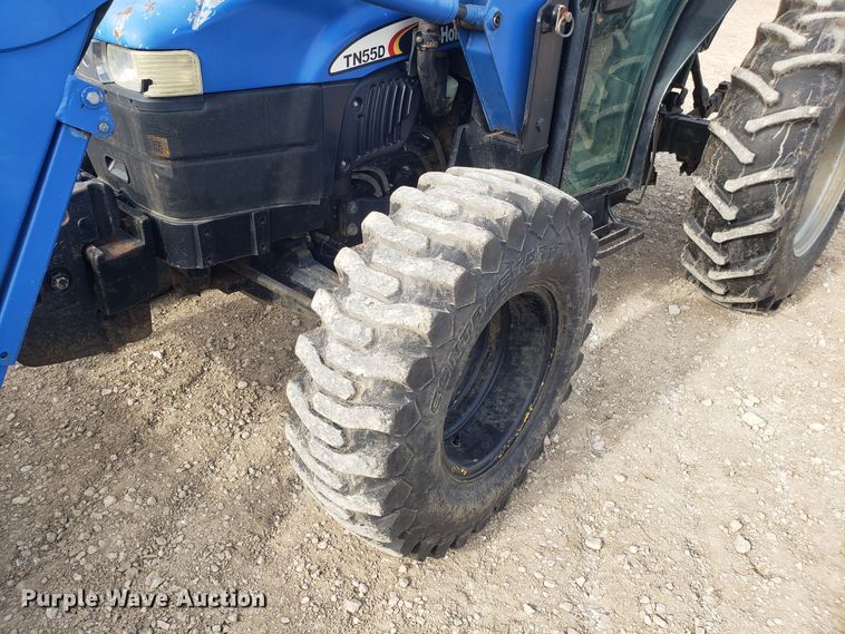 image for item EZ9099 2003 New Holland TN55D MFWD tractor