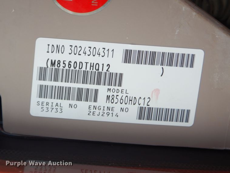 image for item GB9603 2014 Kubota M8560 tractor