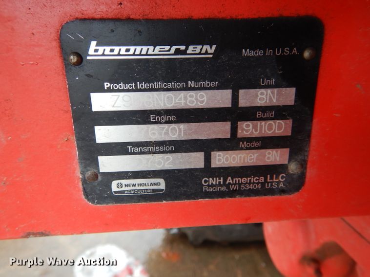 image for item GE9126 2009 New Holland Boomer 8N MFWD tractor