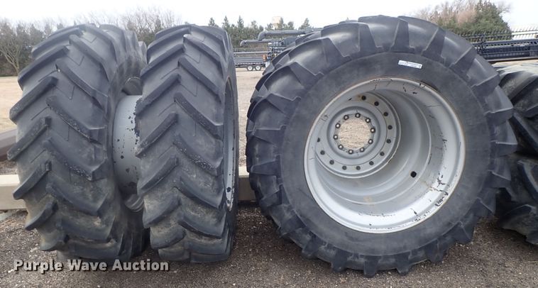 image for item GN9480 (4) Michelin 520/85R42 tires on dual wheels