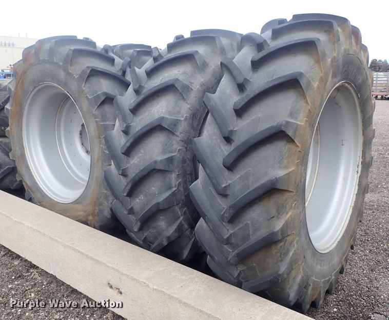 image for item GN9480 (4) Michelin 520/85R42 tires on dual wheels