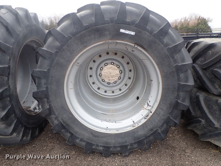 image for item GN9480 (4) Michelin 520/85R42 tires on dual wheels