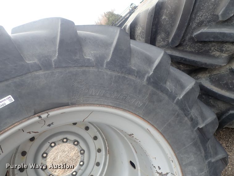image for item GN9480 (4) Michelin 520/85R42 tires on dual wheels