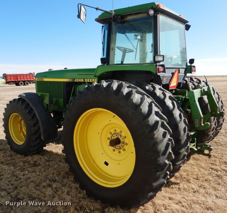 image for item GX9743 1993 John Deere 4960 MFWD tractor